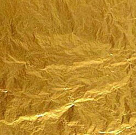IMAR Italia. Oro vero doppio spessore colore giallo in foglia 22 KT a  Decalco